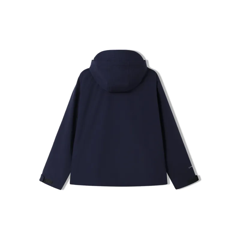 Elle Active Jackets Coats Women's Navy Blue-1