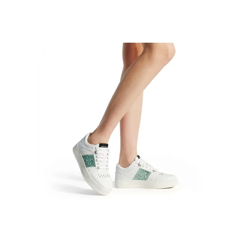 Jimmy Choo Hawaii Cushioning Abrasion Resistant Lightweight Low Top Skateboard Shoes Women's Mint Green-3