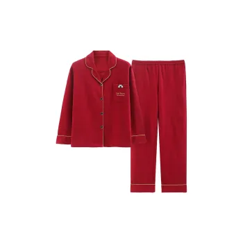 The Story Of The Flower Season Pajama Set Women's Red