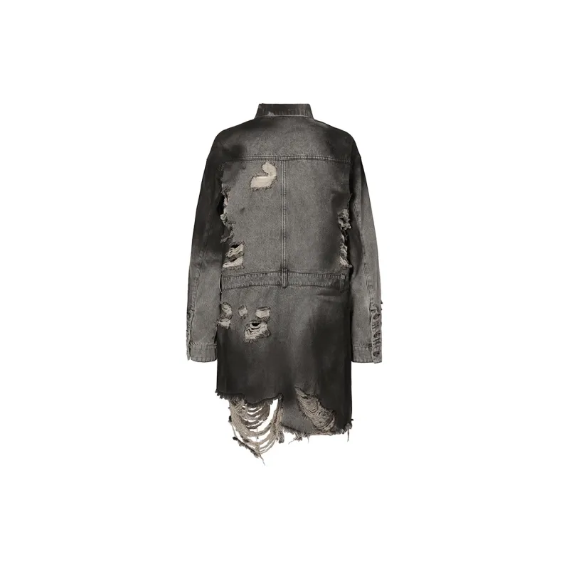 ROCAWEAR Shirt Unisex Washed Denim Gray-1
