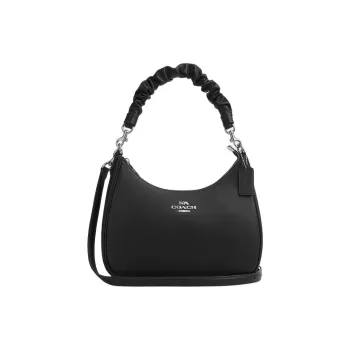 COACH Teri Smooth Leather Handbag, Shoulder Bag Tubas Women's Black