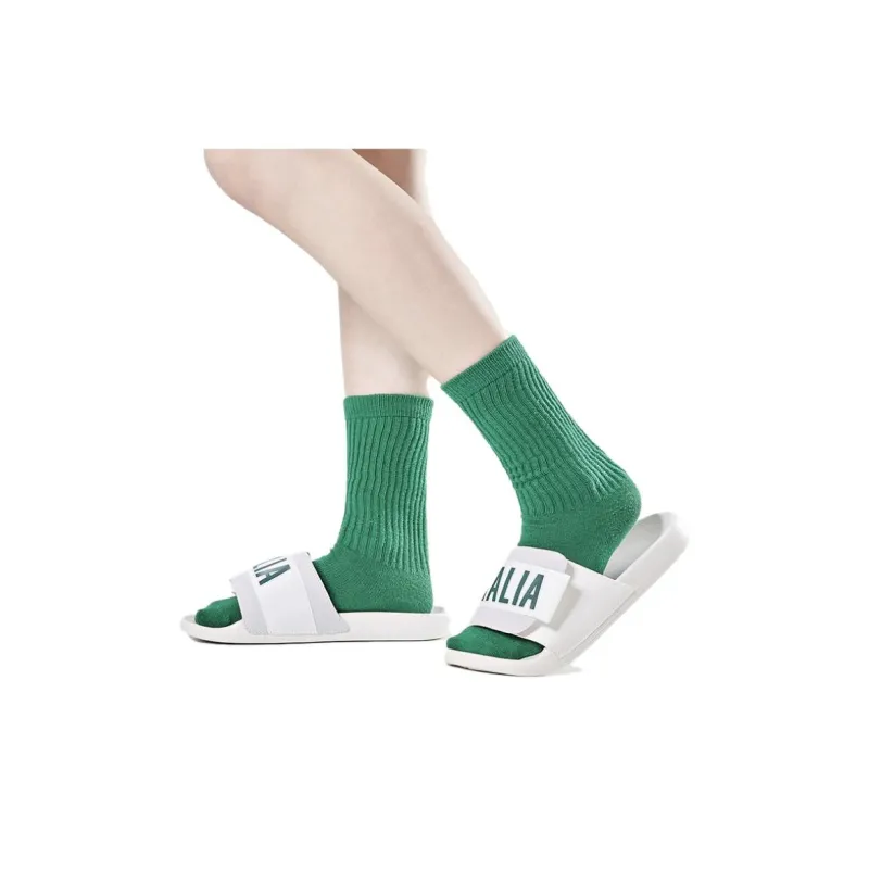 Kappa EVA Slip Resistant Antibacterial Slide Slippers Unisex Gray White-6