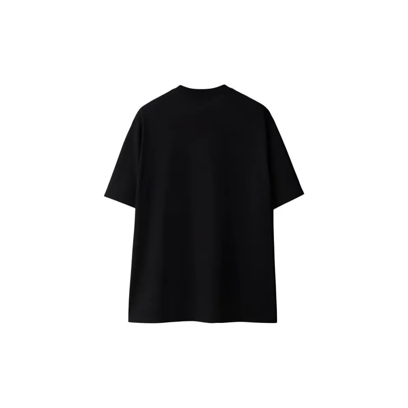 Burberry Stripe Trim Pocket Cotton T shirt-3