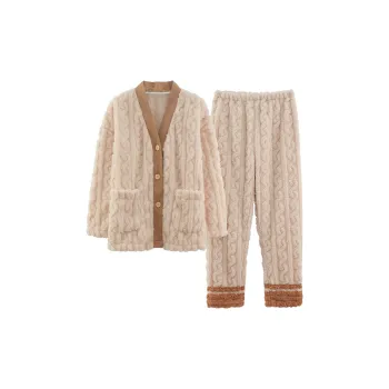 The Story Of The Flower Season Pajama Set Women's Apricot