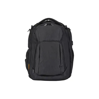 CAT Polyester Backpack Large Size Men's Black Gray