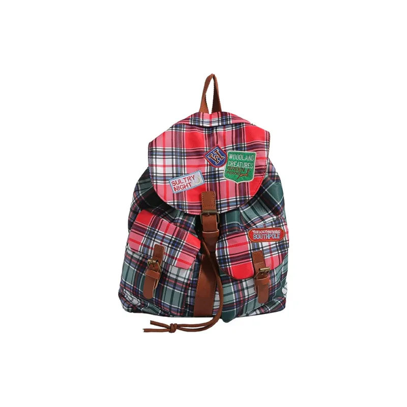 Ceion Keust Nylon Backpack Women's Red/Red & Green/Red & Blue-2