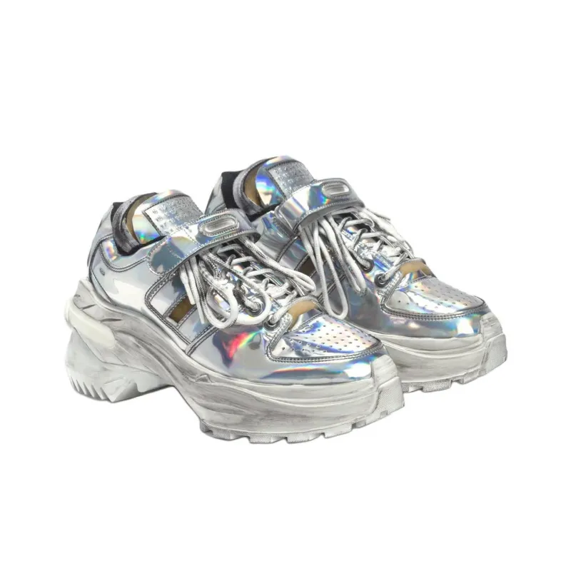 Maison Margiela Low Top Chunky Sneakers Women's Silver-2