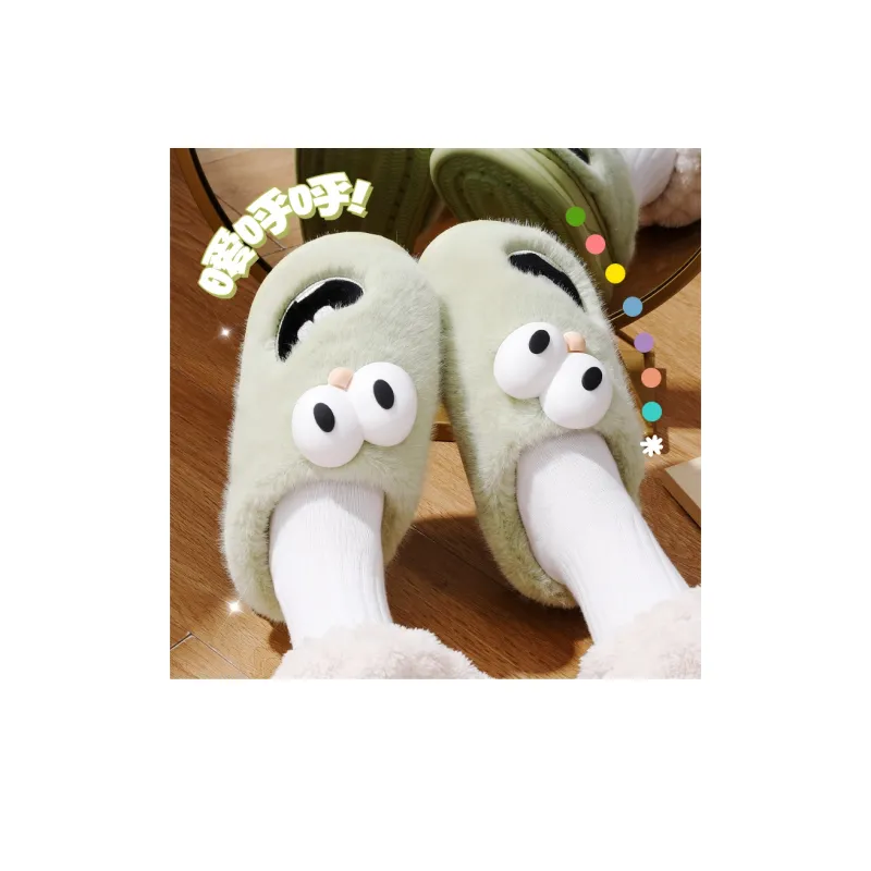 YUSHIPOLUO Wrap toe Slippers 3cm Unisex-5