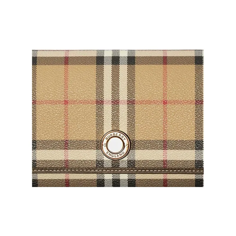 Burberry Smooth Calf Leather Wallets Shoulder Bag Crossbody Bag Women's Archive Beige With Military Style Accents-2