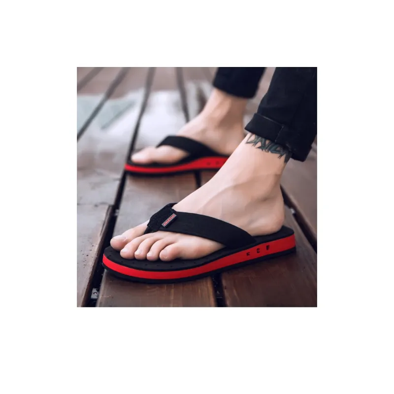 XMISTUO Rubber Sole Quick Drying Slip Resistant Abrasion Resistant Quiet Flip Flops Unisex-5