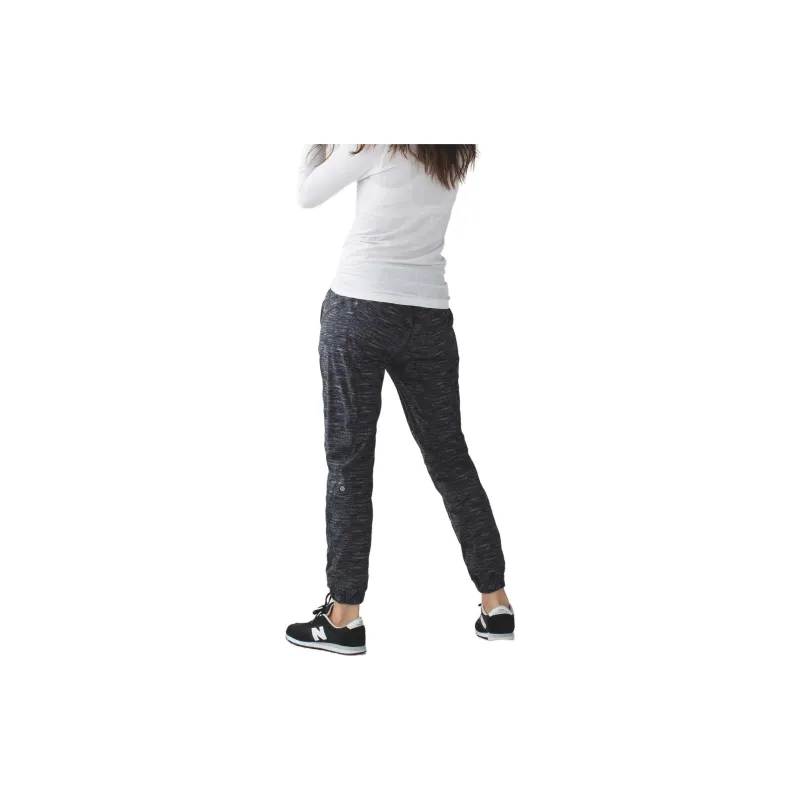 Lululemon Trainer Track Athletic Trousers Women's Black Gray-1