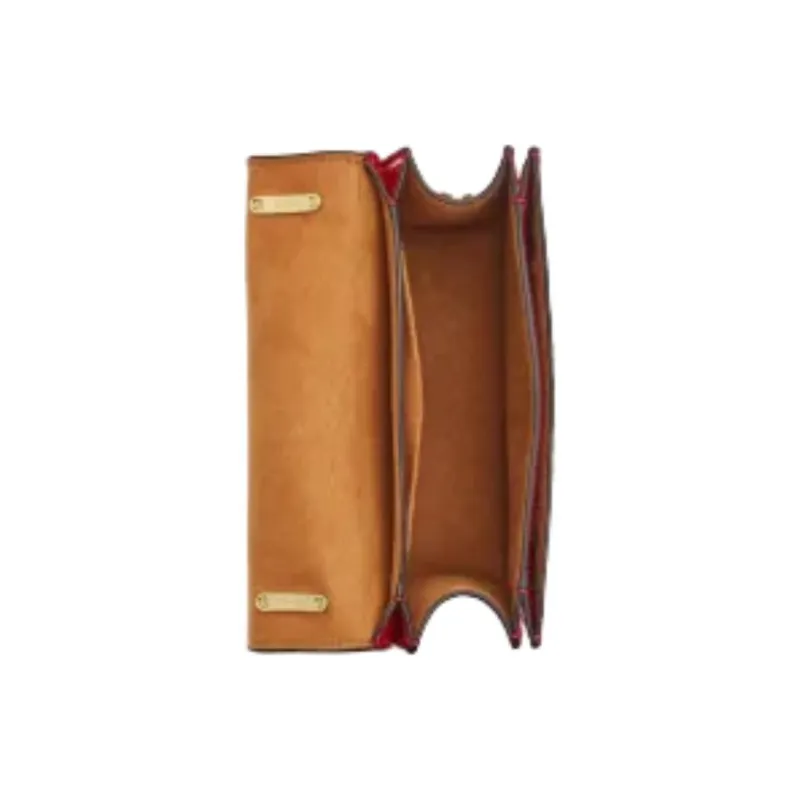 COACH Morgan Cow Leather Handbag, Shoulder Bag Trumpets Women's Red-2