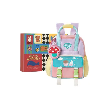 Miffy Fabric Backpack Women's Purple Green/Pink Purple