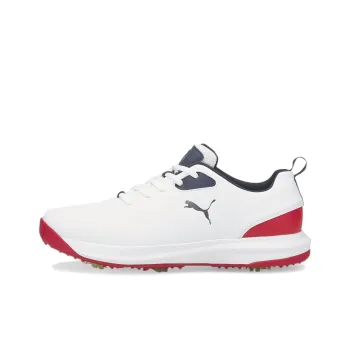 PUMA SPIKE Anti-Slip Wear-Resistant Low-Top Golf Shoes Men's White