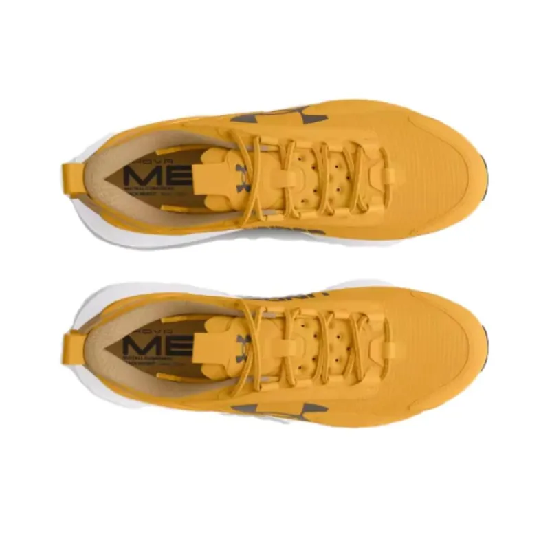 Under Armour HOVR Mega 2 Anti Slip Wear Resistant Low Top Casual Shoes Unisex Yellow-3