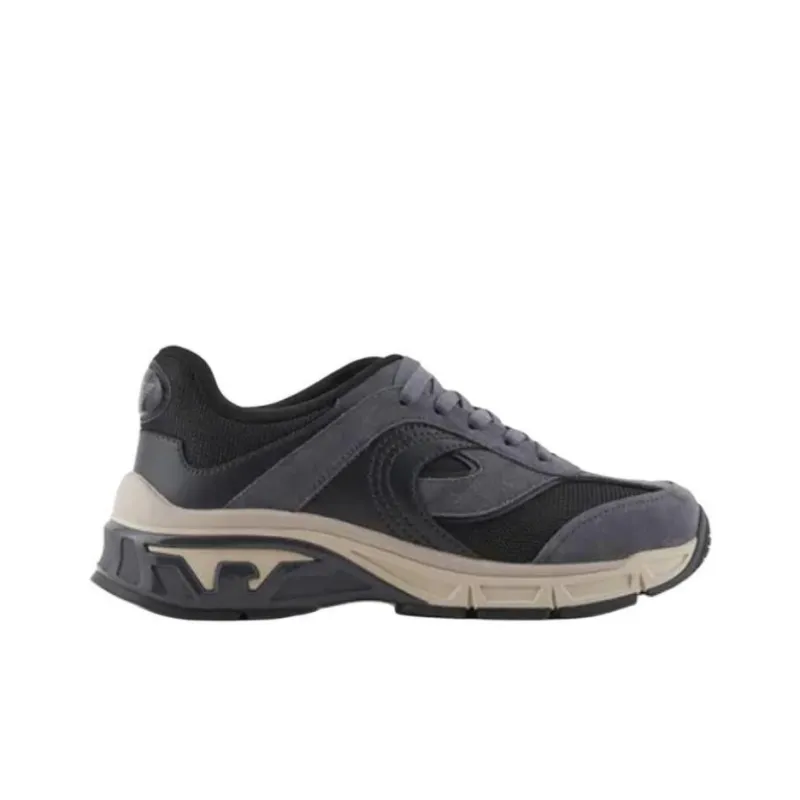 EMPORIO ARMANI Travel Business Travel Series Low Top Casual Shoes Men's Blue-1
