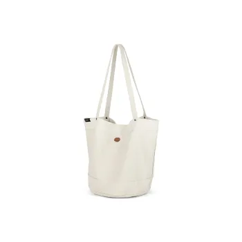 ST&SAT Canvas Shoulder Bag Denim Bag Shoulder Bag Tote Women's Ecru/Dark Blue