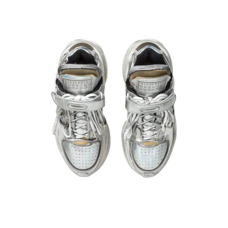 Maison Margiela Low Top Chunky Sneakers Women's Silver-3