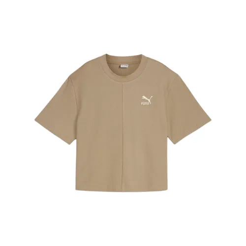 PUMA CLASSICS T Shirt Women's Khaki