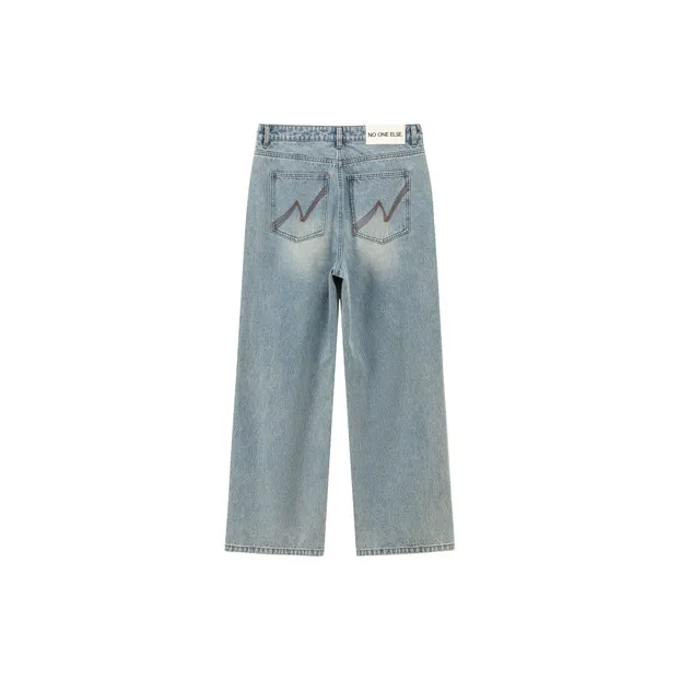 NO ONE ELSE Jeans Unisex Denim Blue-1