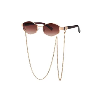 NOME Metal Irregular Shape Sunglasses Women's