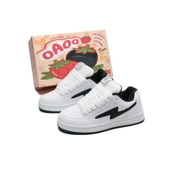 OAOQ Cushioning Height Increasing Abrasion Resistant Lightweight Mat Low Top Casual Shoes Unisex