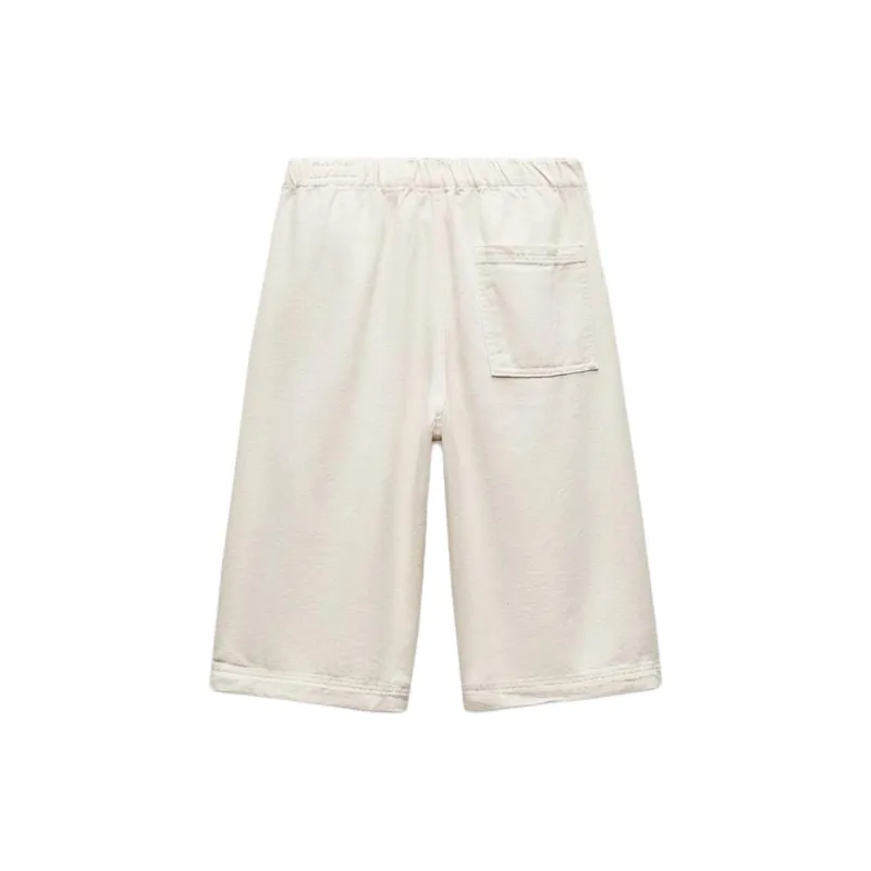ZARA ZW Series Denim Shorts Women's Yellow-1