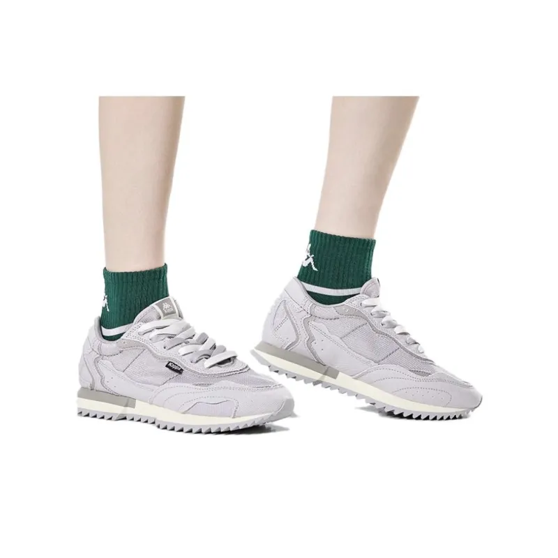 Kappa Anti Slip Wear Resistant Low Top Casual Running Shoes Unisex Gray-8