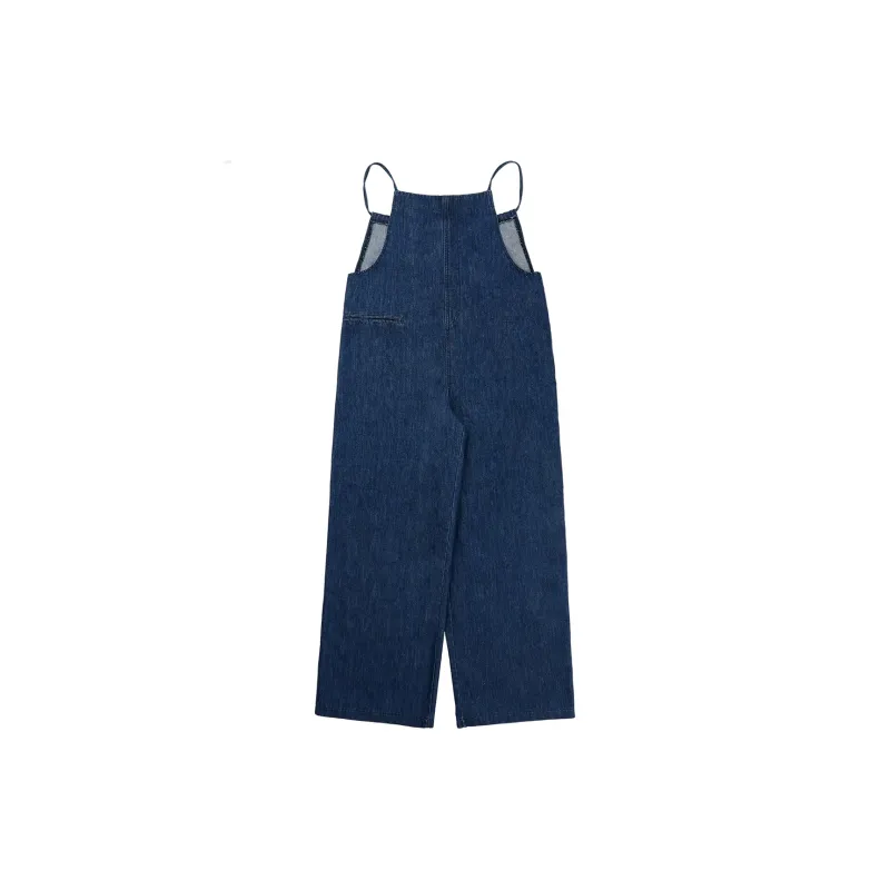 FAIRFAFO Overalls Women's Denim Blue-1