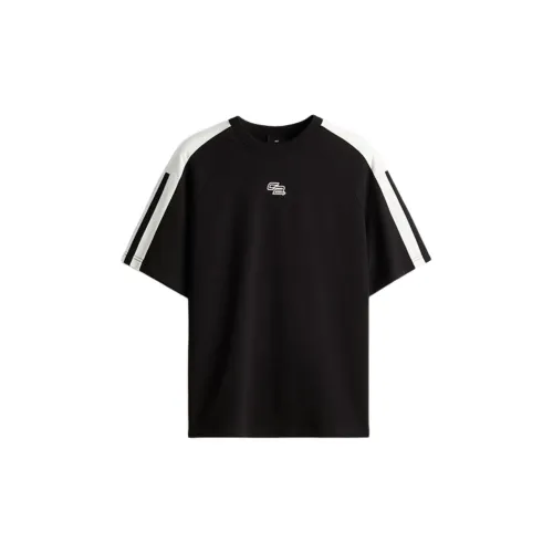 H&M T-Shirts Men Black/Apex