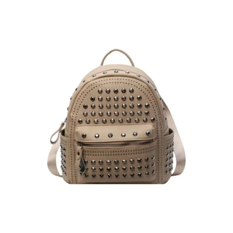 RKM Pu Backpack Regular Women's Black/Pink/Ecru/Khaki-10