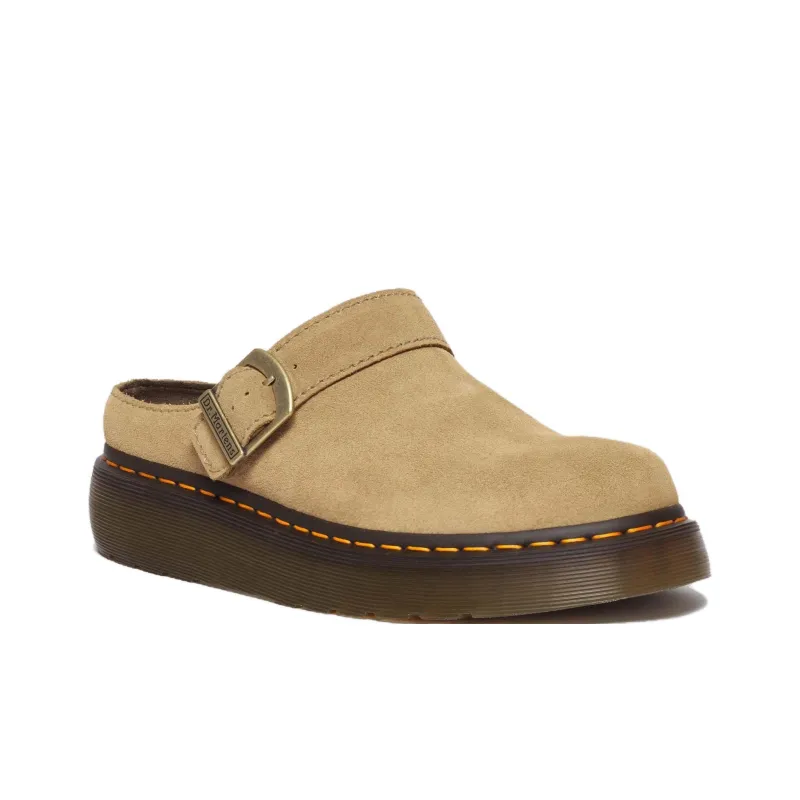 Dr. Martens Laketen Suede Flatform Mules Women's-1