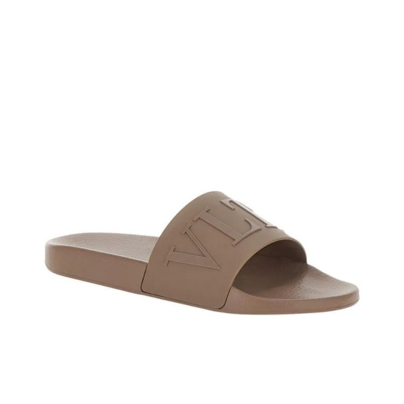 Valentino Vltn Logo Embossed Slip On Slides-2