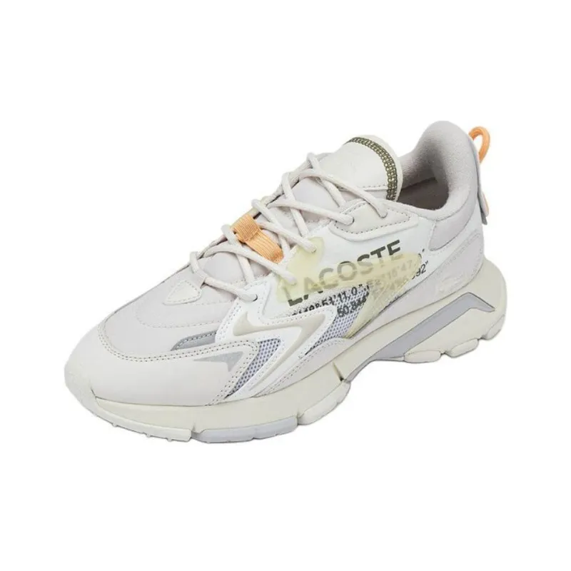 LACOSTE Low Top Casual Shoes Men's Ecru-1