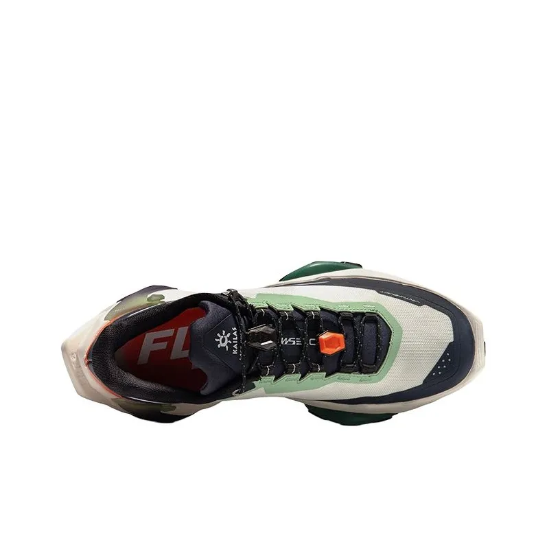 KAILAS FUGA DU Series Running Shoes Men Low Top Dark Violet Ink Black/Unbleached Original Color Midnight Blue FUGA Orange/Midnight Blue Palm Tree Leaf Unbleached Original Color-7