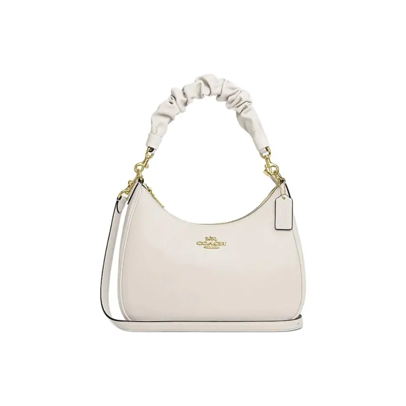 COACH Teri Cow Leather Handbag, Shoulder Bag Tubas Women's Chalk White-0