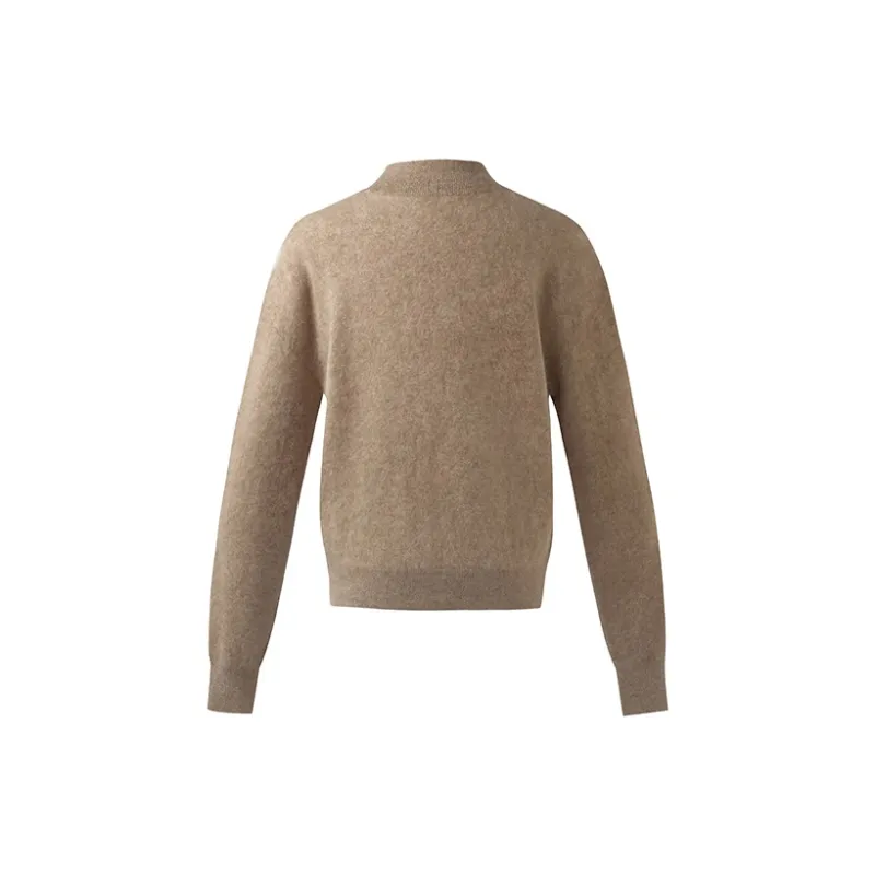 GOELIA Cashmere Sweater Women's 61Y Light Camel-1