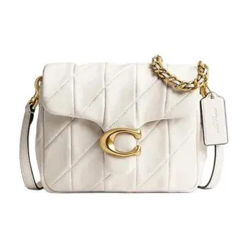 COACH Tabby Sheepskin Crossbody Bag, Shoulder Bag Trumpets Women's Chalk White