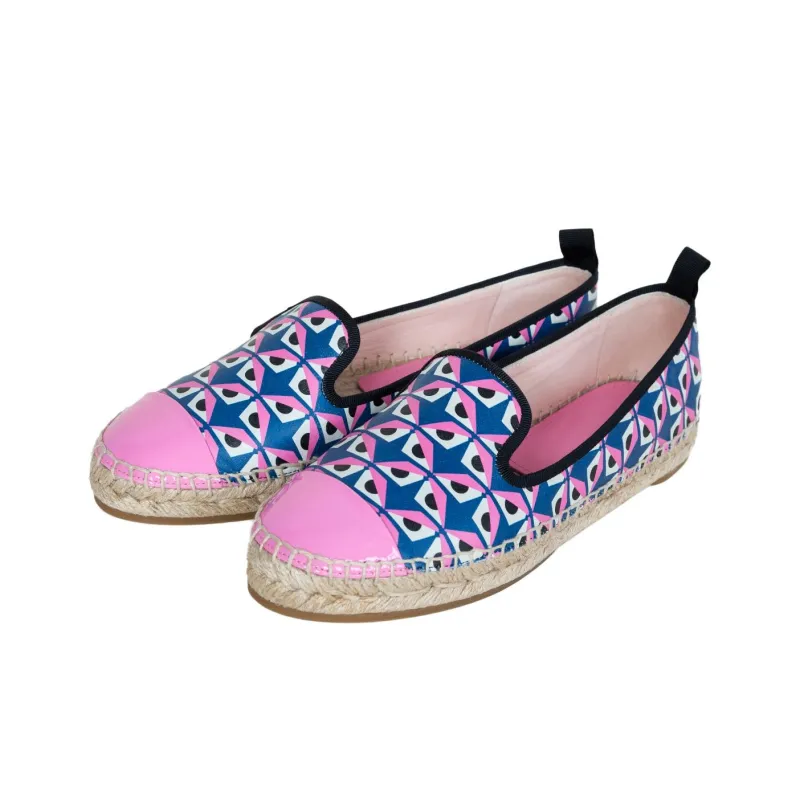 FENDI Espadrilles Women's Blue Pink Black-2
