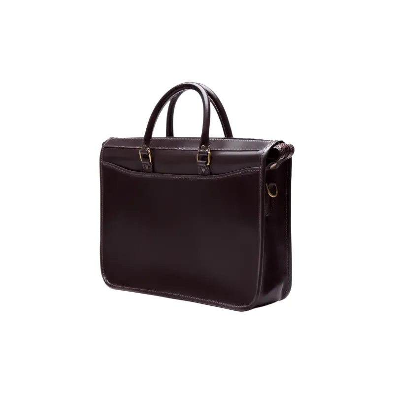 ETTINGER Mahler Leather Briefcase, Shoulder Bag, Crossbody Bag, Handbag Unisex Black Umber-1