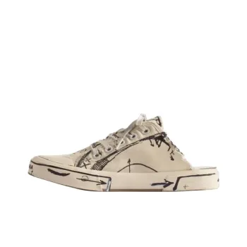 Balenciaga Paris Closed Toe Slippers Women's Beige