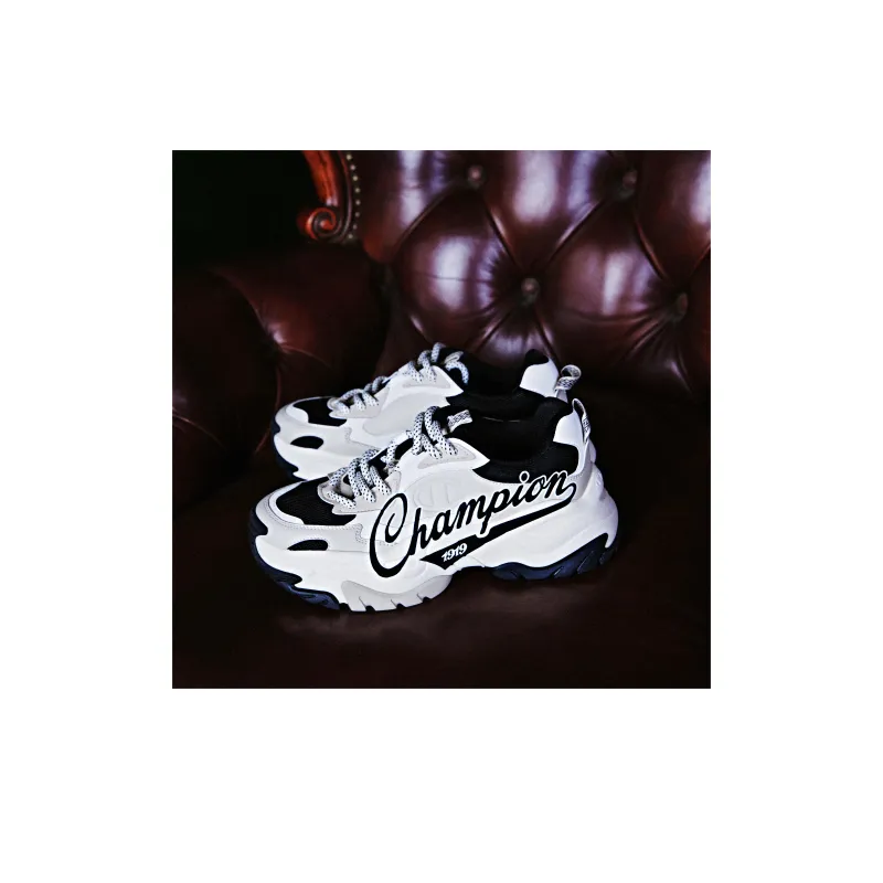 Champion Low Top Chunky Sneakers Men's Black-6