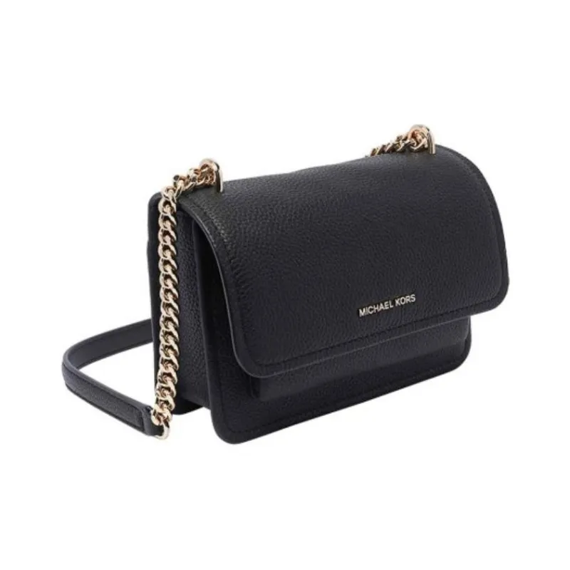 MICHAEL KORS Grain Cow Leather Crossbody Bag, Shoulder Bag Women's Black-1