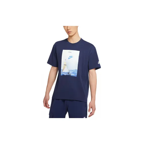 Nike T-Shirts Men Navy Blue