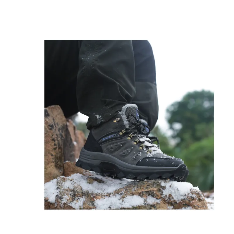 GESENLANG High Top Outdoor Shoes Men's Gray-3