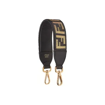 FENDI Leather Shoulder Strap Bag Accessory Women's Brown