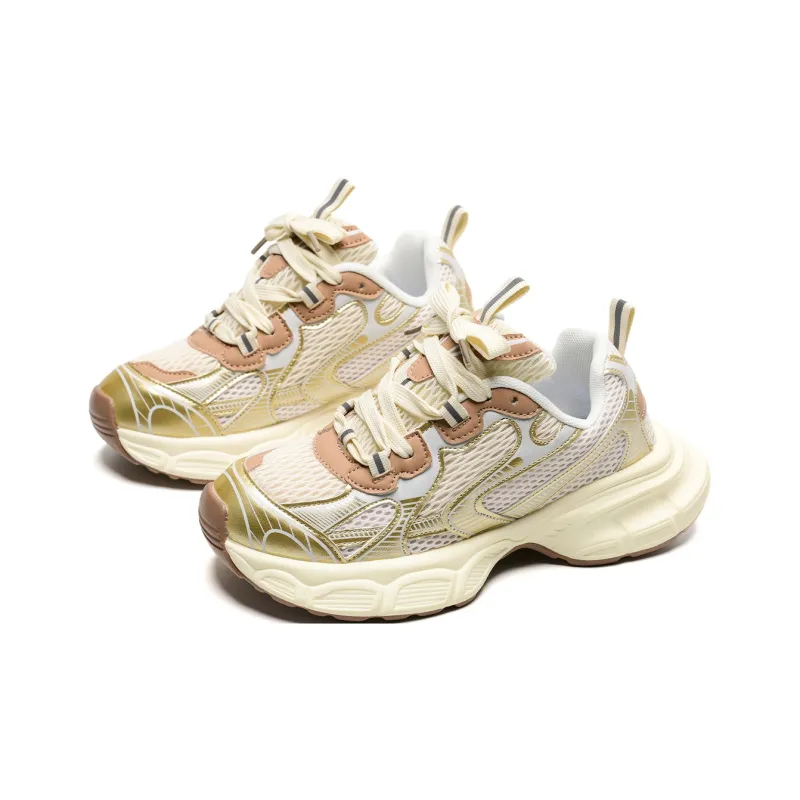 Circle Small Cushioning Anti-Slip Wear-Resistant Breathability Low-Top Chunky Sneakers Unisex Box Included-10
