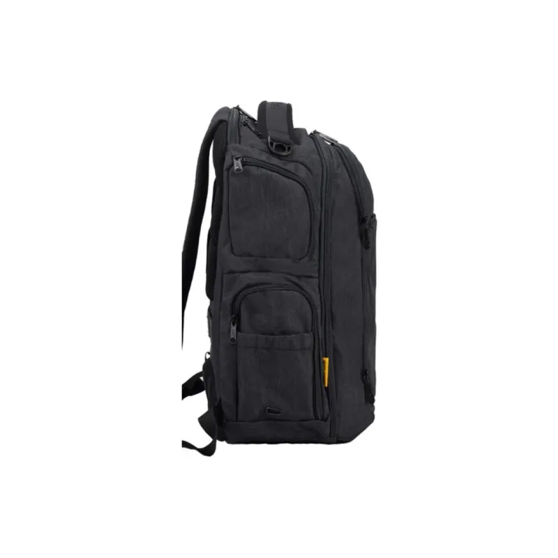 CAT Polyester Backpack Tubas Men's Black Gray-3