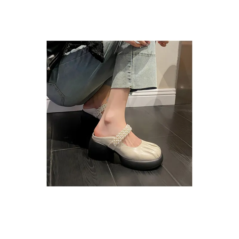 BalletCat Rubber Sole Slip-Resistant Wrap-toe Slippers Women's-8