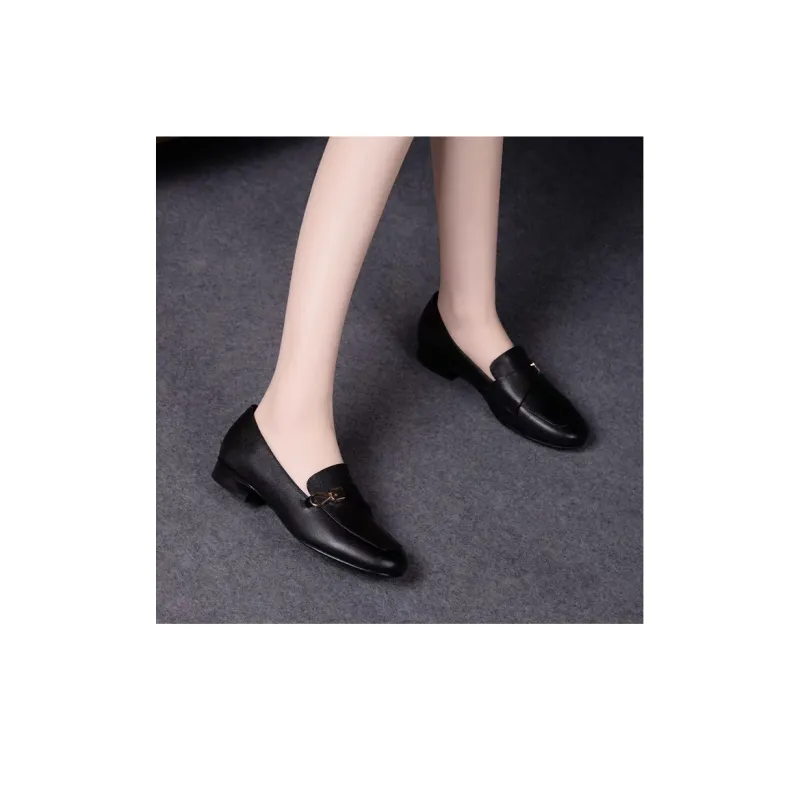 LESELE Loafers Women's Black/Khaki Brown-5